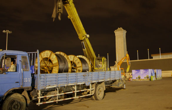 东升pg娱乐游戏为天安门地区华灯改造工程作贡献